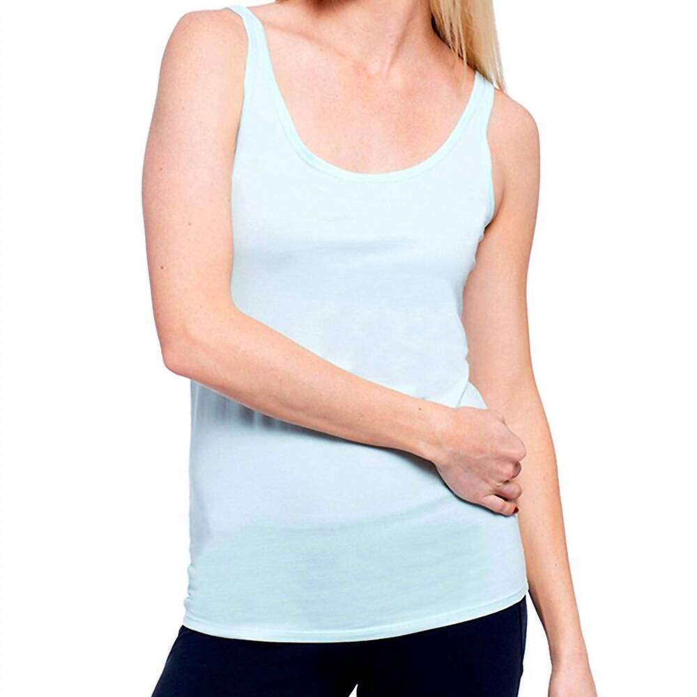 NEW SABLYN women's taryn crew neck tank top in echo blue